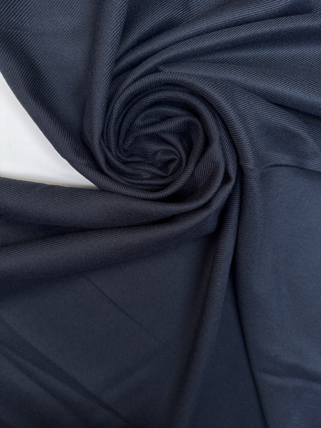 Blue Wool Blend Twill