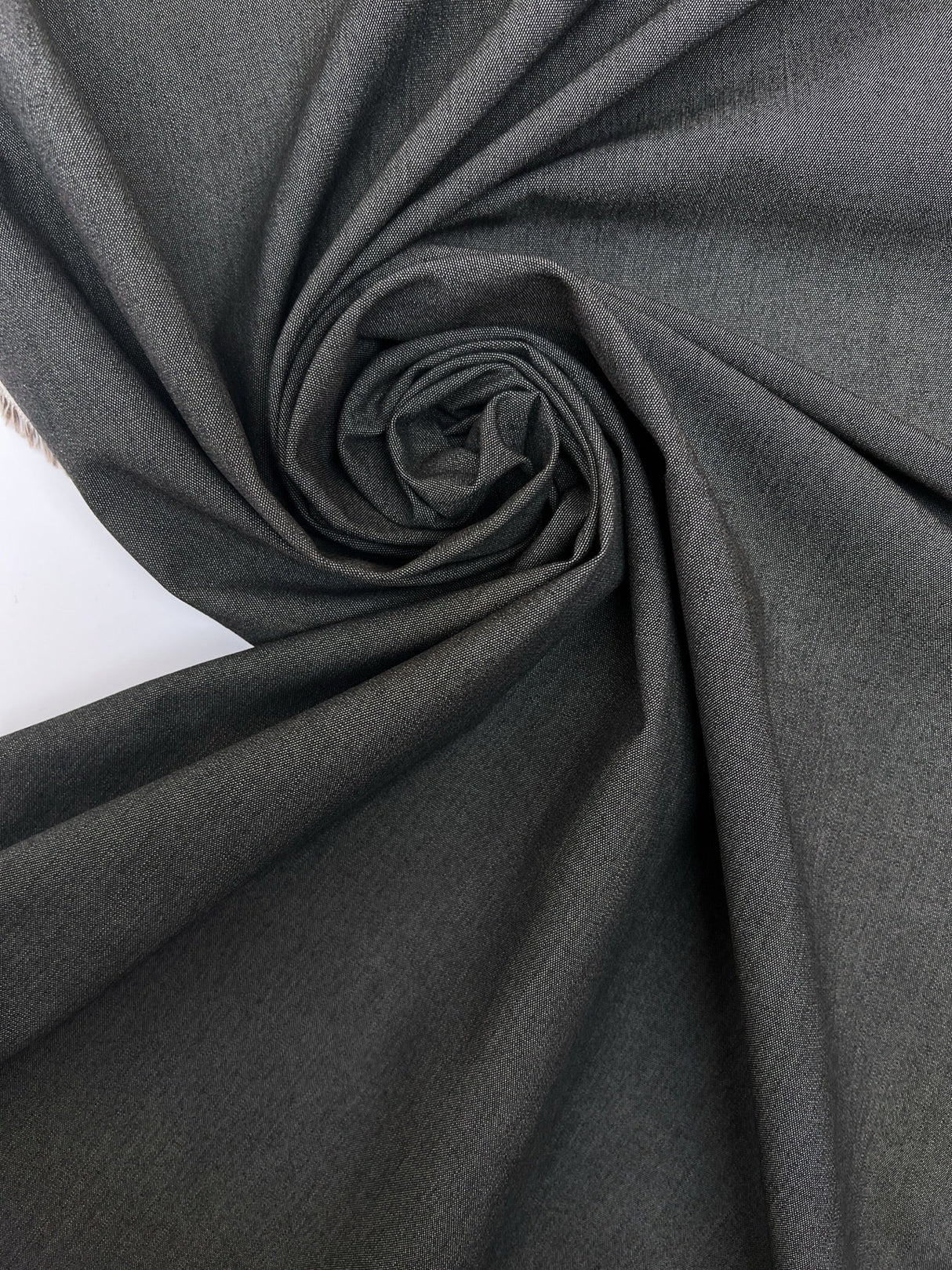Italian Gray Cotton Blend Jacket Fabric