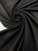 Black Twill Blend Suit Fabric