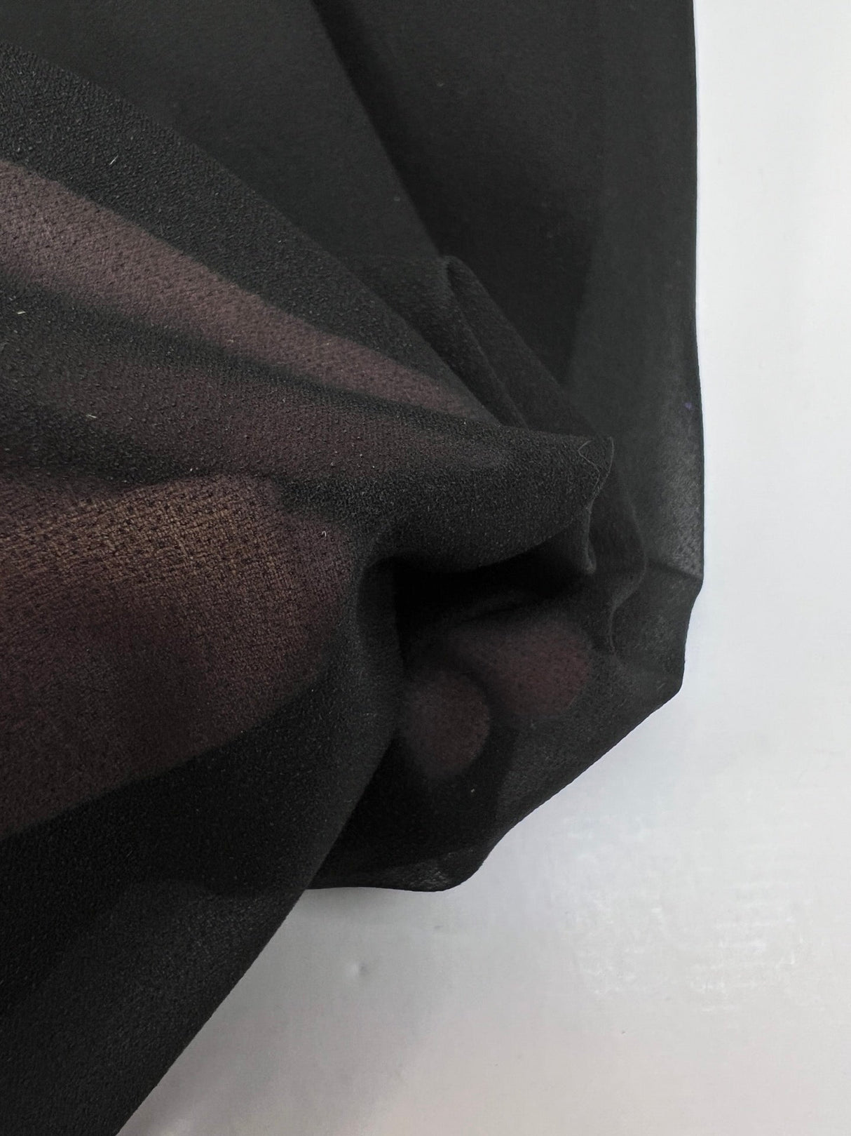 Black Polyester Interlining With Elastane