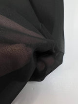 Black Polyester Interlining With Elastane