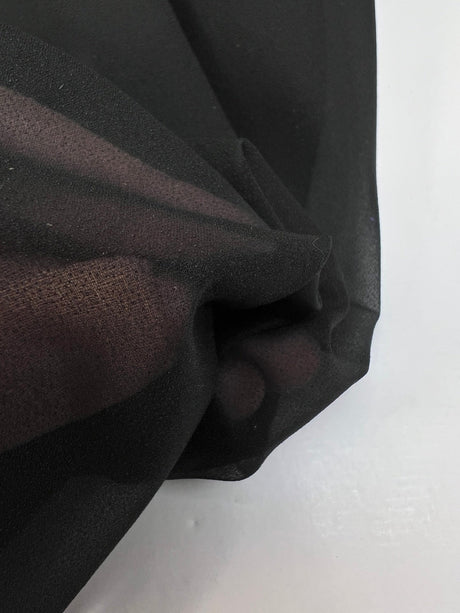 Black Polyester Interlining With Elastane