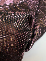 Silk Lurex Fabric Black Pink