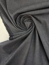 Italian Cotton Plain Weave Gray Shades Fabric