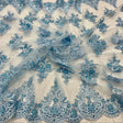 Luxury Beaded Lace Fabric - Embroidered Tulle, 55" Width