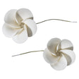 White Plumeria 4 per order - Gum Paste Flowers cake toppers