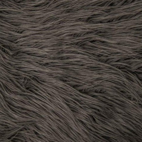 Mongolian Long Pile Faux Fur Fabric - 100 Percent Polyester, Plush Texture, 60" Width, 3" Pile Length (1 Yard)