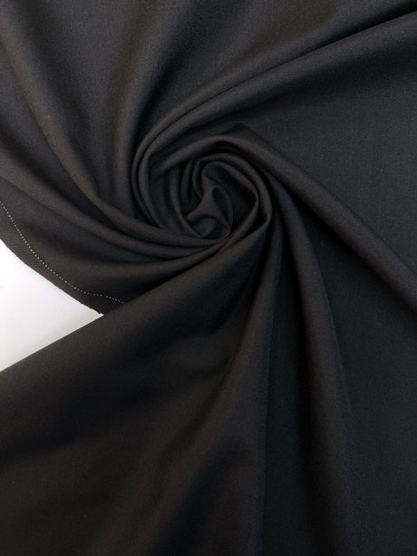 Wool Suit Fabric Black
