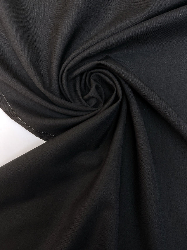 Wool Suit Fabric Black