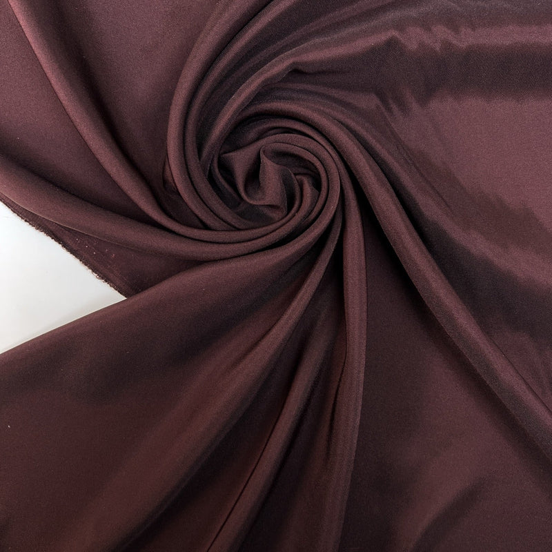 Viscose Lining Red Brown Stretch