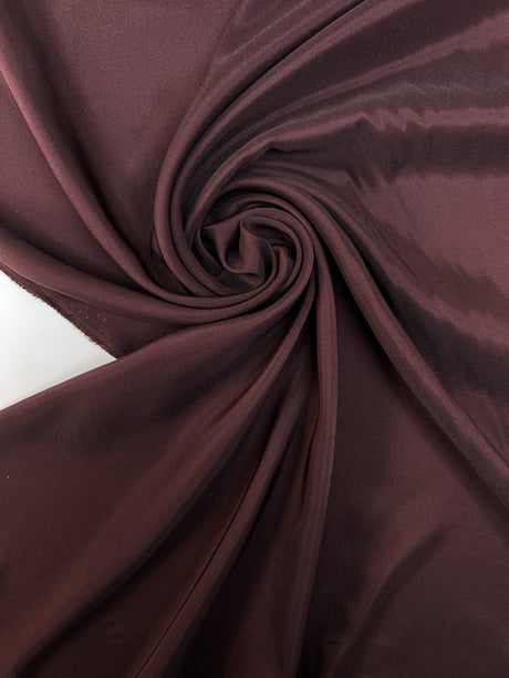 Viscose Lining Red Brown Stretch