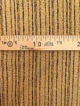 Acrylic Woven Stripe Print Beige