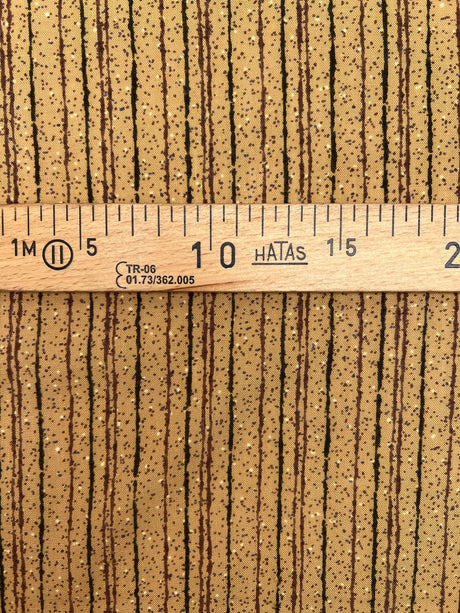 Acrylic Woven Stripe Print Beige