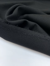 Black Wool Woven Fabric