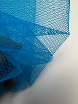 Blue Polyamide Mesh Fabric