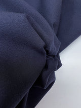 Blue Polyester Viscose Elastane Crepe