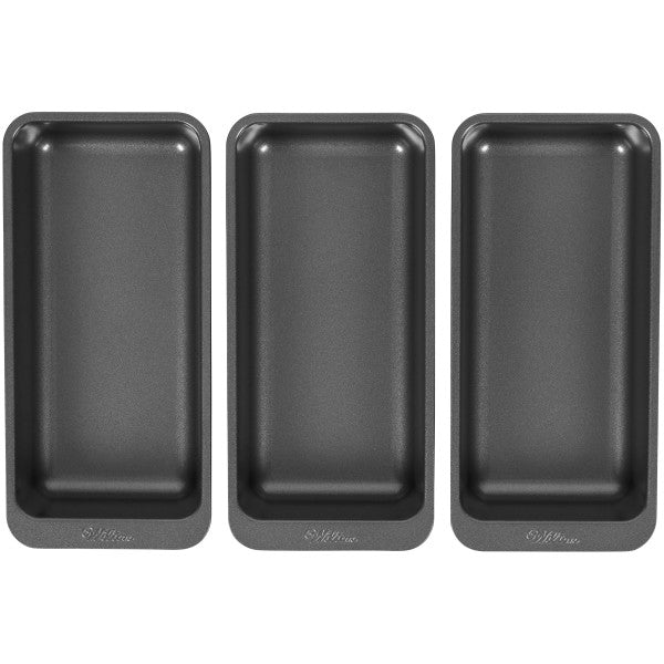 Wilton Perfect Results 8 x 4-Inch Premium Non-Stick Baking Pan Set, 3-Piece