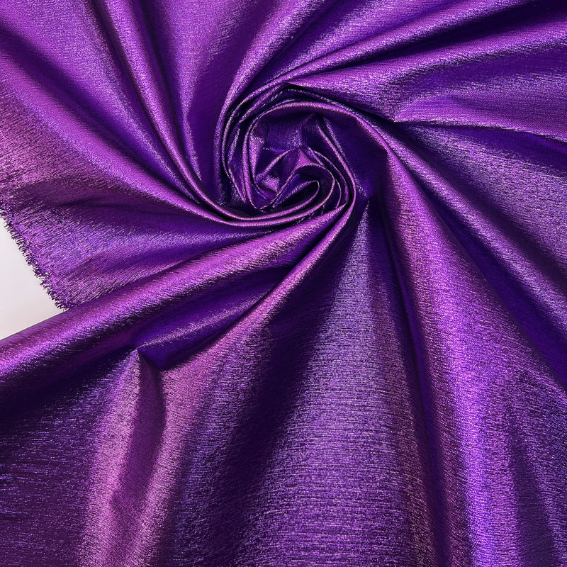 Purple Lurex Woven Stretch Warp