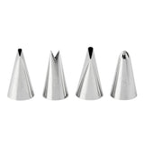 191007443 Wilton Standard Flower Piping Tip Set, 4-Count (Tips # 102, 104, 224, 352)