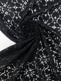 Black Cotton Guipure Lace