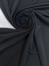 Black Polyamide Elastane Knitted Fabric