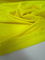 Yellow Polyester Elastane Velour