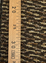 Wool Cotton Viscose Tweed Brown Beige