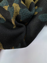 Wool Blend Woven Abstract Beige-Blue