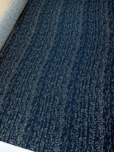 Cotton Flammé Fabric White Blue