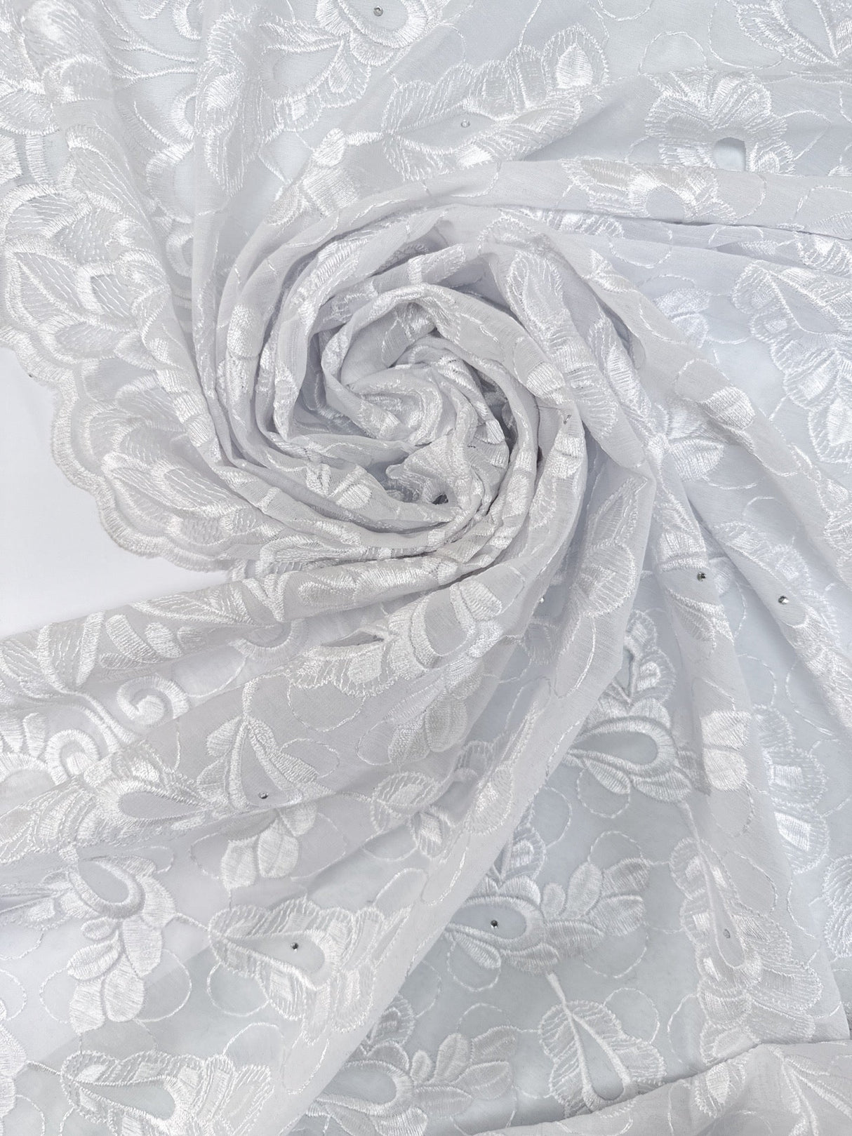 White Polyamide Woven Fabric