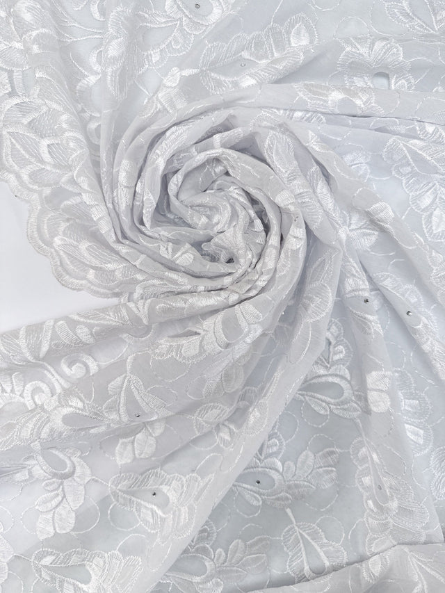 White Polyamide Woven Fabric