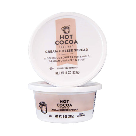 Hot Cocoa Inspired Cream Cheese Spread Chocolate Flavored Sweet Cream Cheese for Bagels and Desserts