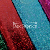 B'Dazzled Velvet Polyester Spandex Fabric - Multiple Colors, Glitter Finish, 58/60" Width (1 Yard)