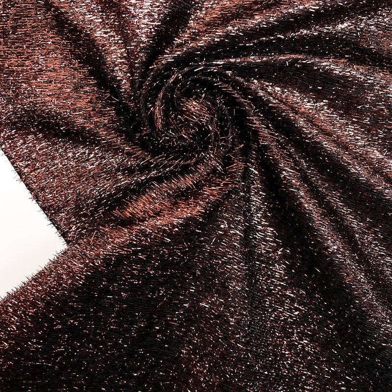 Lurex Woven Fabric Brown Shade