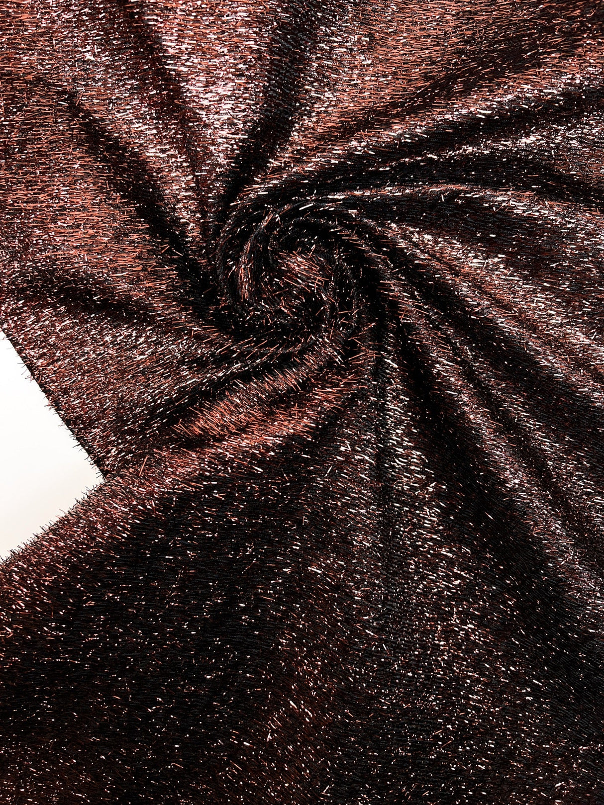 Lurex Woven Fabric Brown Shade