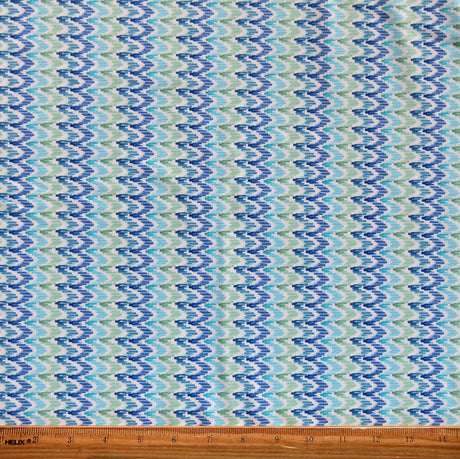 Swim Knit Nylon Spandex Beachcomber Zig Zags
