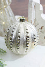 10cm Bead Stripe Ball Ornament