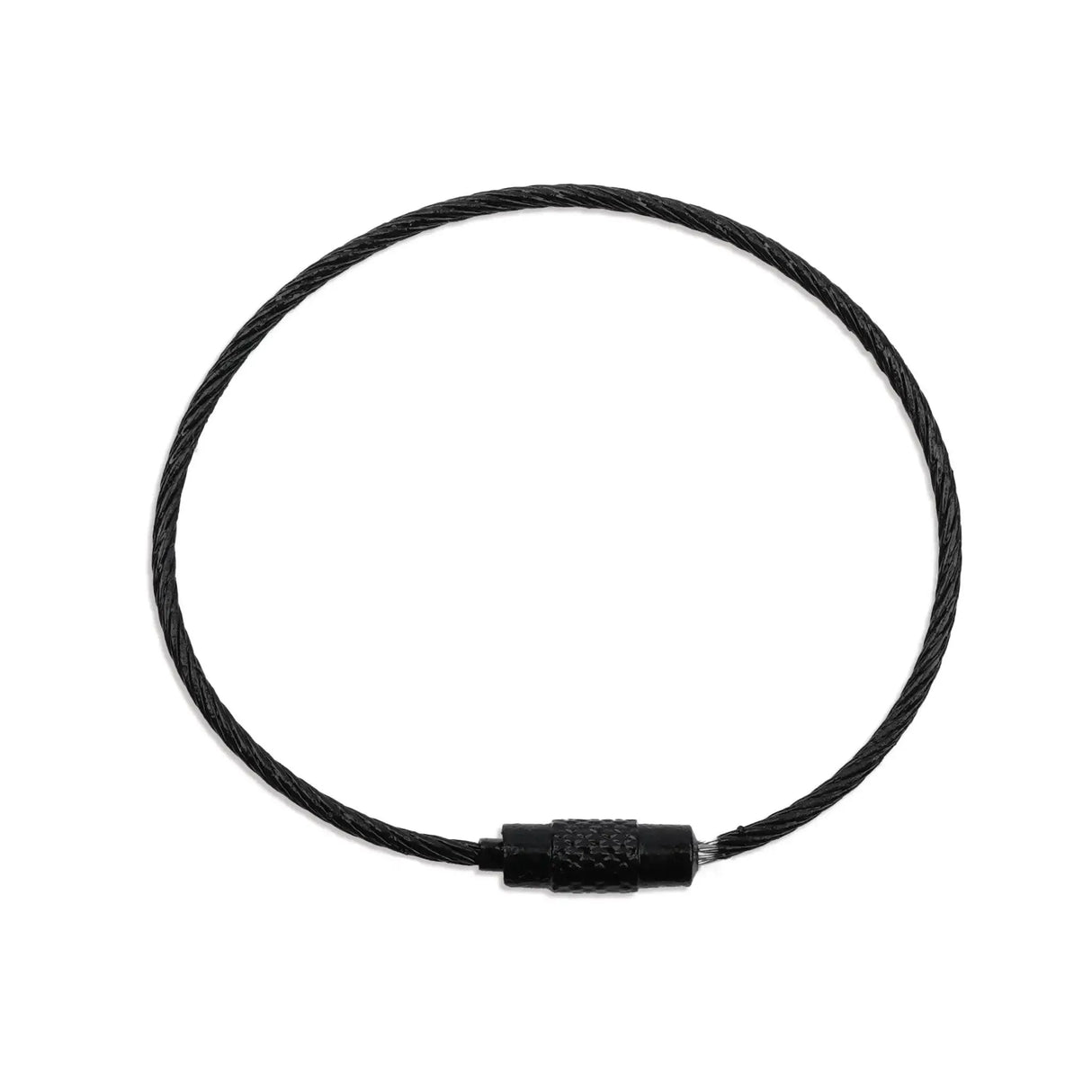 Beadable Charm Tumbler Cable - Black (5 Cables - 6" x 1.5mm thick)