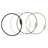 Beadable Charm Tumbler Cable - Black (5 Cables - 6" x 1.5mm thick)