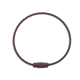 Beadable Charm Tumbler Cable - Brown (5 Cables - 6" x 1.5mm thick)