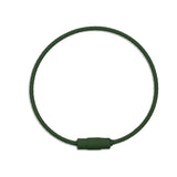 Beadable Charm Tumbler Cable - Dark Green (5 Cables - 6" x 1.5mm thick)