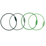 Beadable Charm Tumbler Cable - Dark Green (5 Cables - 6" x 1.5mm thick)