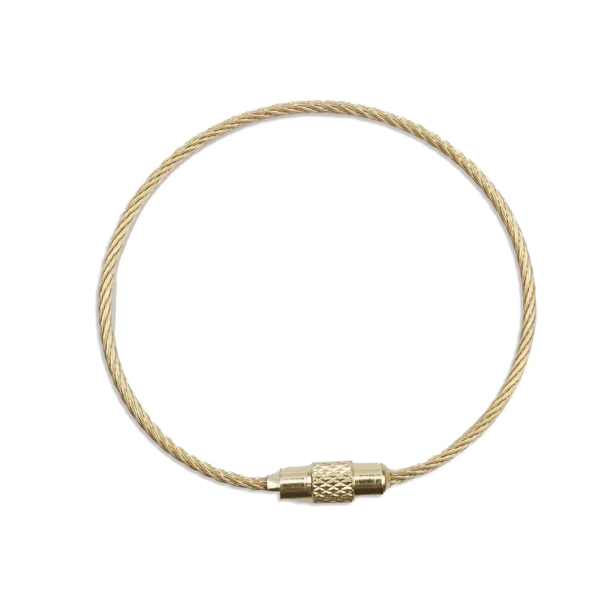 Beadable Charm Tumbler Cable - Gold (5 Cables - 6" x 1.5mm thick)