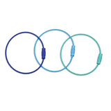 Beadable Charm Tumbler Cable - Light Blue (5 Cables - 6" x 1.5mm thick)