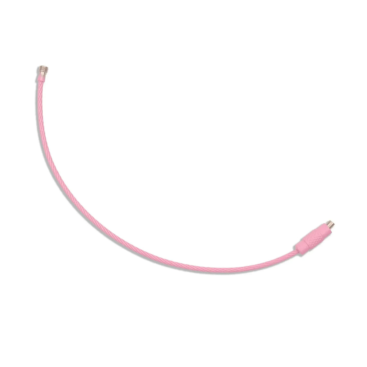 Beadable Charm Tumbler Cable - Light Pink (5 Cables - 6" x 1.5mm thick)