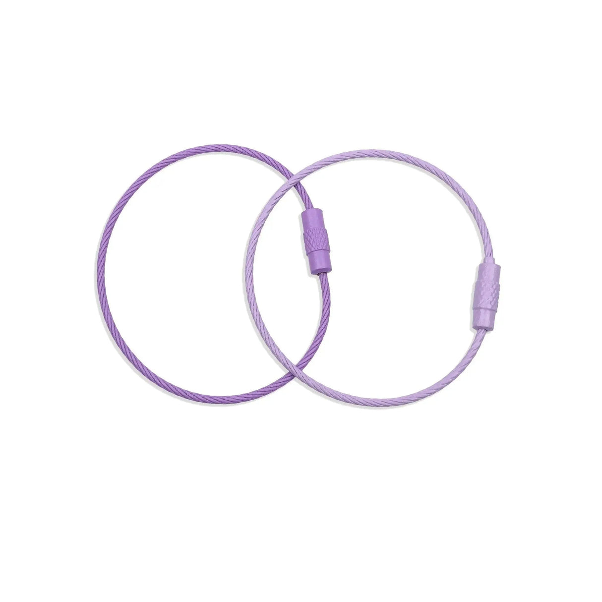 Beadable Charm Tumbler Cable - Light Purple (5 Cables - 6" x 1.5mm thick)