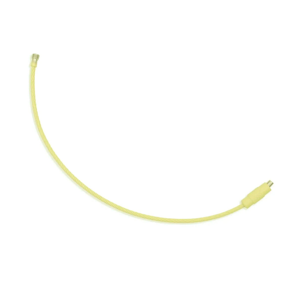 Beadable Charm Tumbler Cable - Light Yellow (5 Cables - 6" x 1.5mm thick)