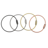 Beadable Charm Tumbler Cable - Pewter (5 Cables - 6" x 1.5mm thick)
