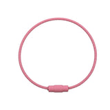 Beadable Charm Tumbler Cable - Pink (5 Cables - 6" x 1.5mm thick)