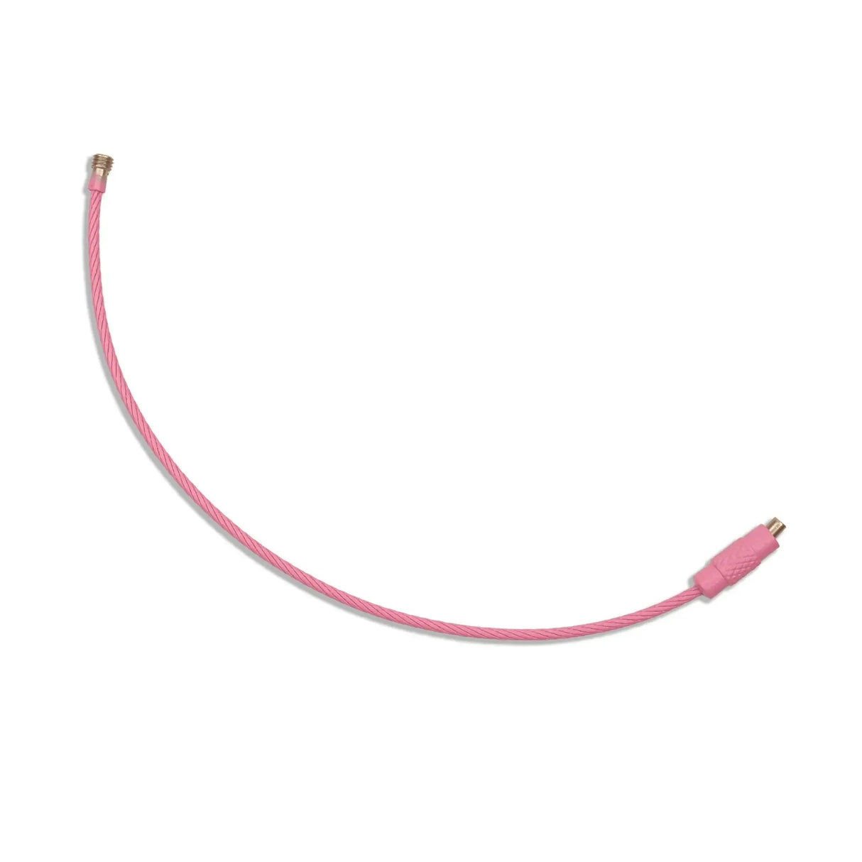 Beadable Charm Tumbler Cable - Pink (5 Cables - 6" x 1.5mm thick)